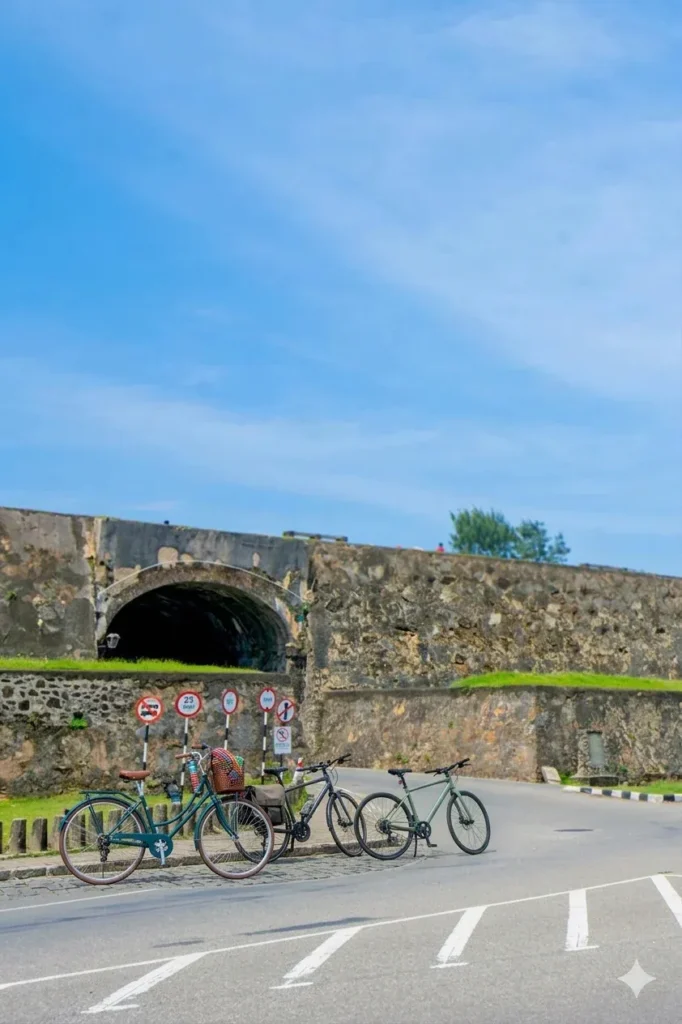 bicycle hire shop near Galle Fort gate location