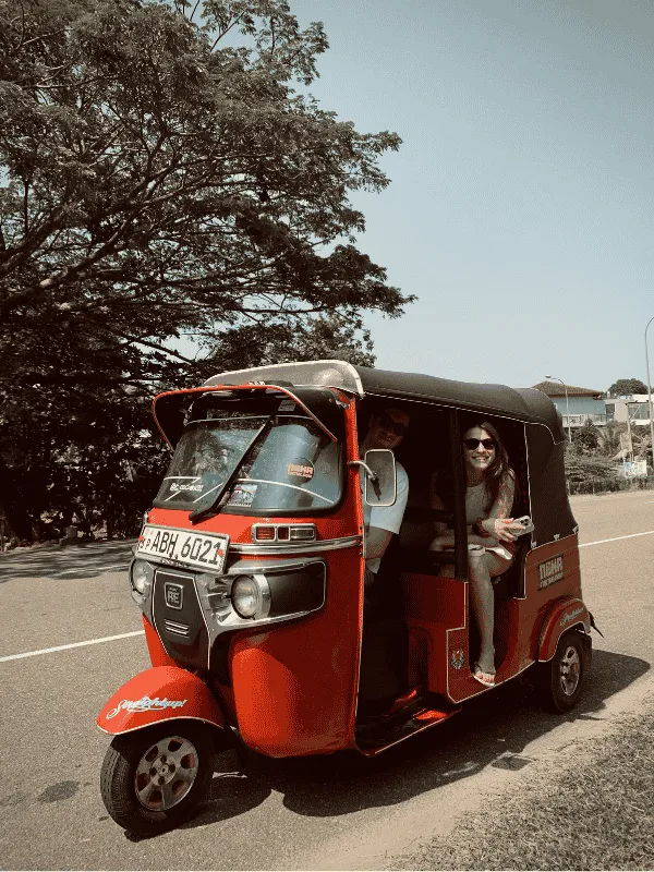 Bajaj tuk tuk available for self-drive rental in Sri Lanka
