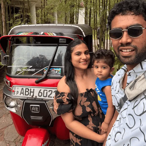 yuva-raj with Noha tuktuk
