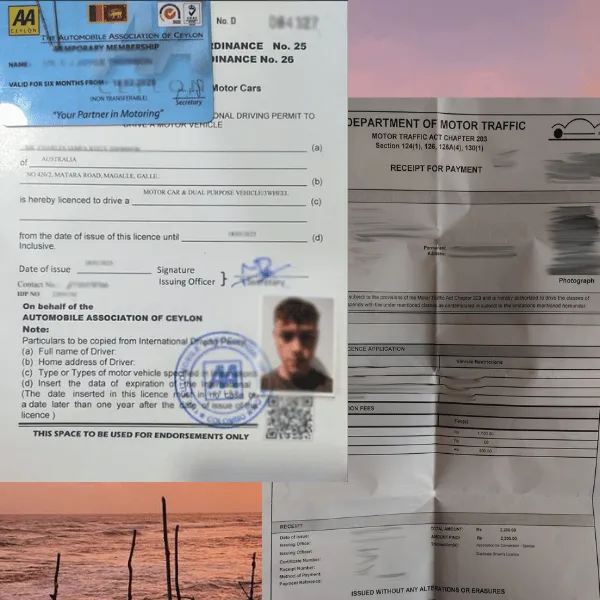 Comparison of the AAC and DMT driving permits in Sri Lanka, showing fees, validity and vehicles covered for 2026